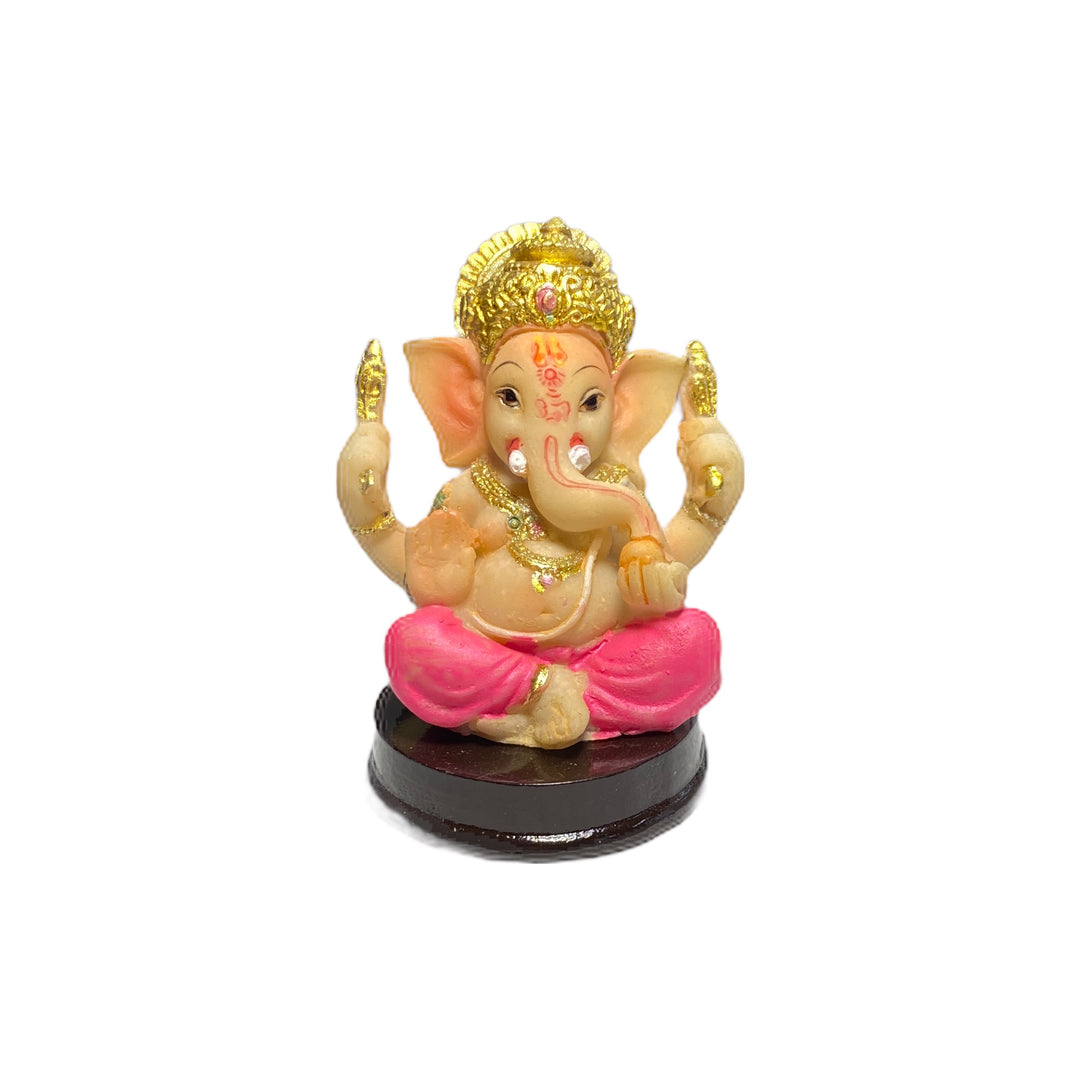 Ganesh Statue (Pink Pitambari)