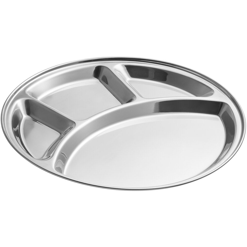 Steel 4 Compartment Plate