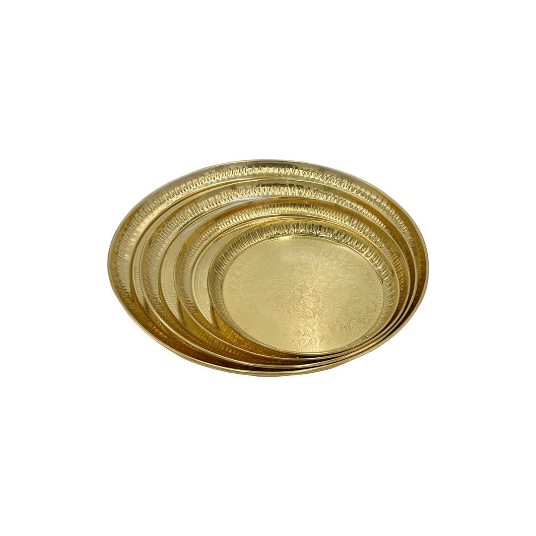Brass Flower Fancy Plate