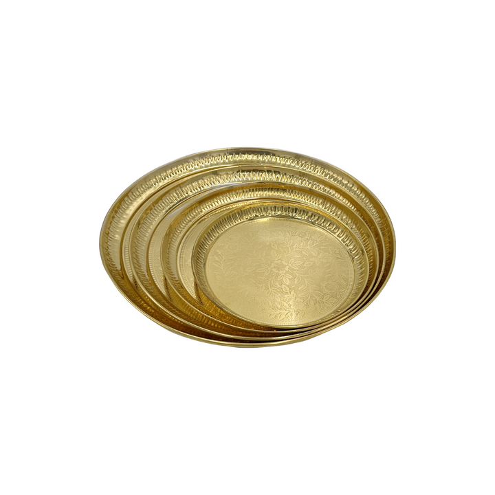 Brass Flower Fancy Plate