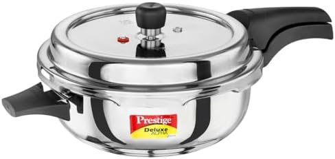Prestige Svachh Stainless Steel Senior Pan Pressure Cooker - 5 Liter