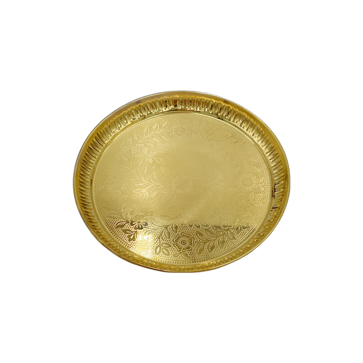 Brass Flower Fancy Plate