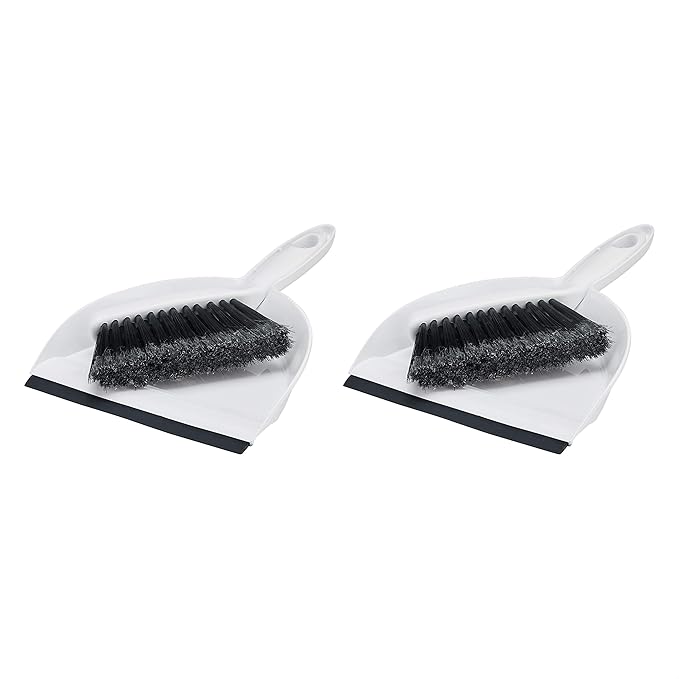 Dustpan with brush