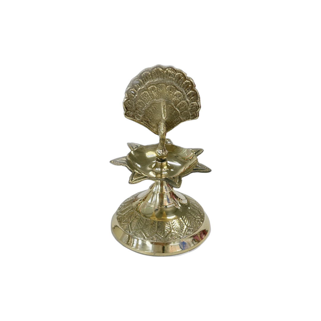 Brass Peacock Diya