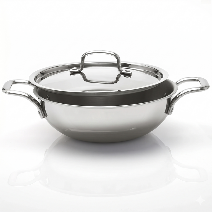Stainless Steel Tri-ply Kadai