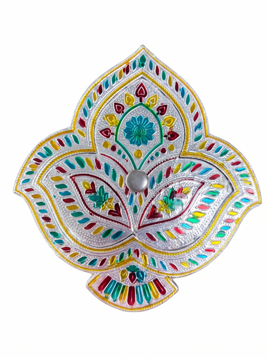 Meenakari Leaf Shape Storage / Decorative Multipurpose Gift Box