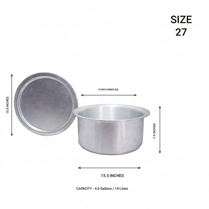 Aluminium Tom With Lid