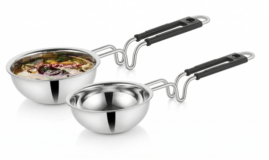 Stainless Steel 2MM (thick) Tadka pan