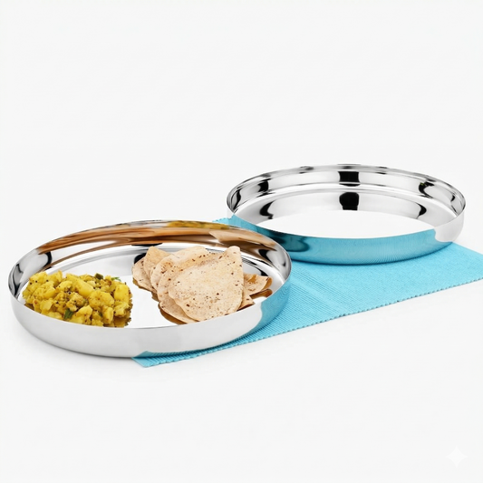 Stainless Steel Plain Thali