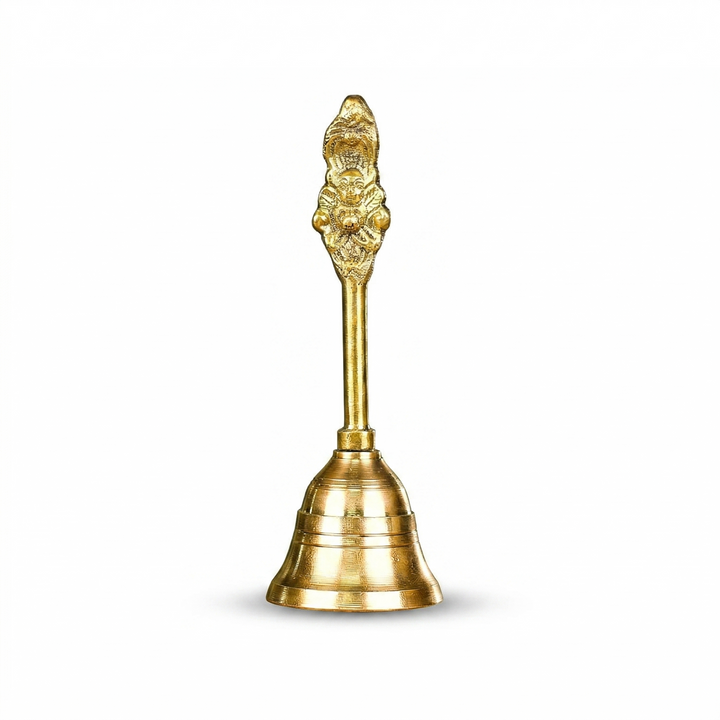 Pure Brass Peetal Garuda Pooja Prayer Bell Ghanti