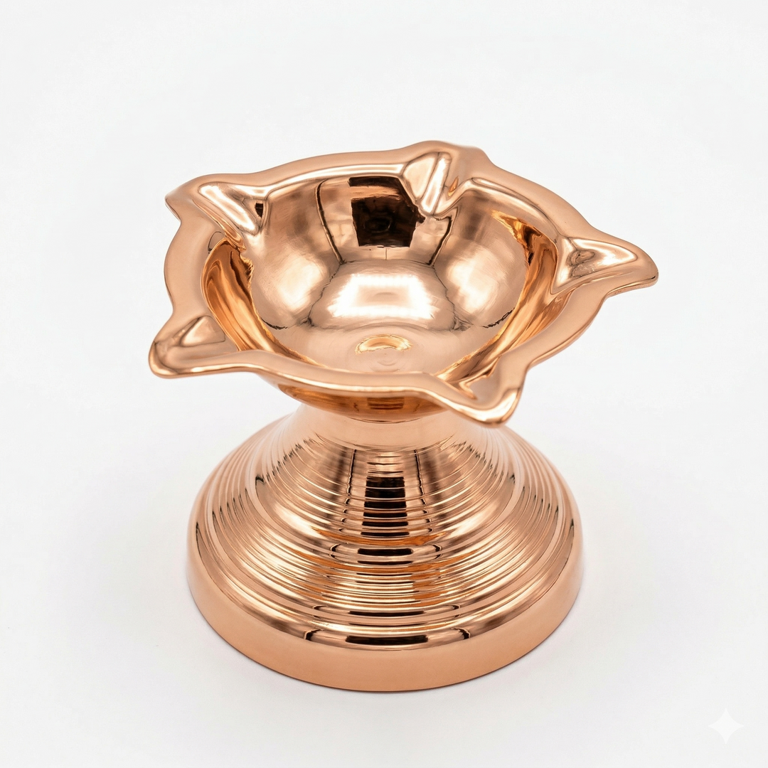 Copper Panchmukhi Diya