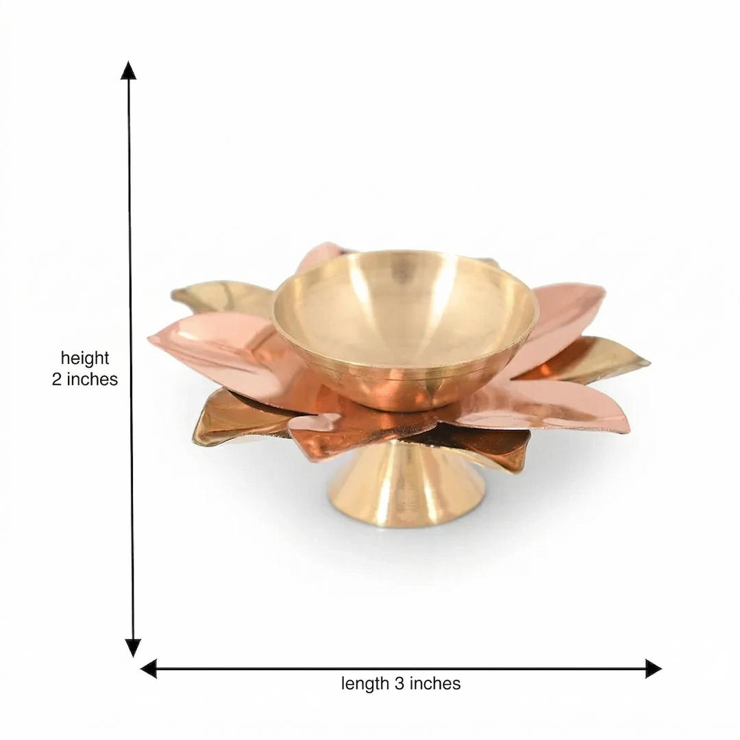 Brass Lotus Diya