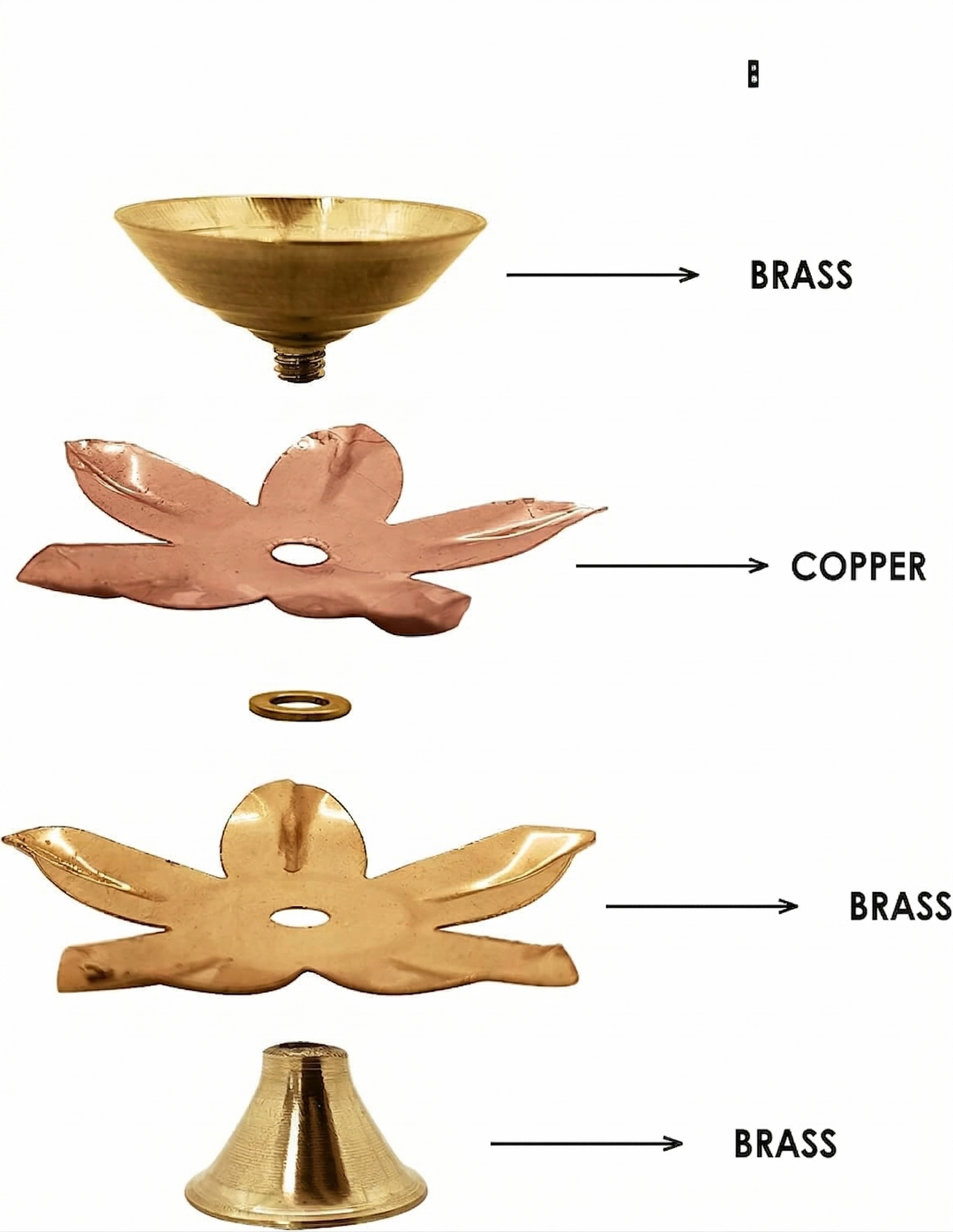 Brass Lotus Diya