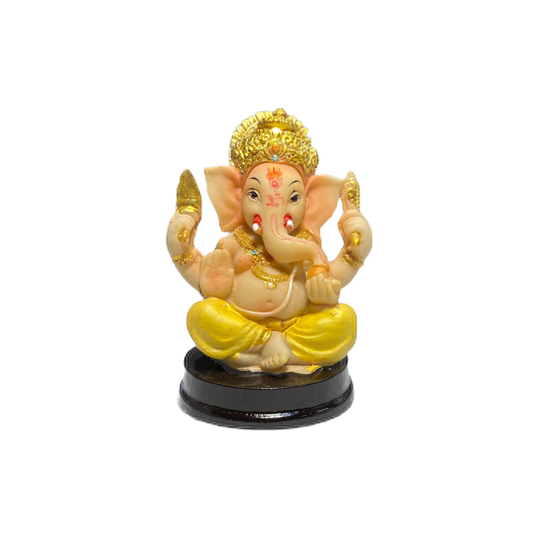 Ganesh Statue (Yellow Pitambari)