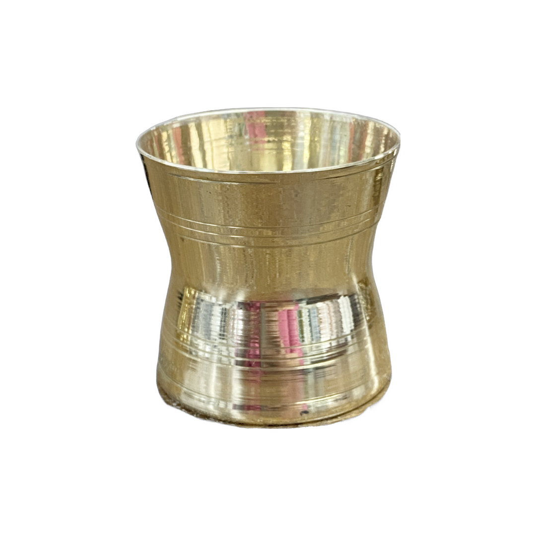 Brass Panchpatra (Glass)