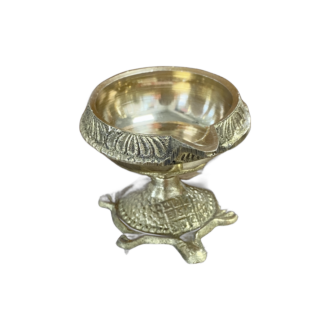 Brass Turtle Diya