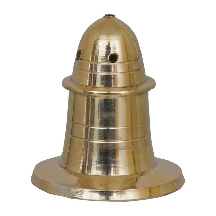 Brass Agarbatti Incense Stick Holder Stand with Bell Top