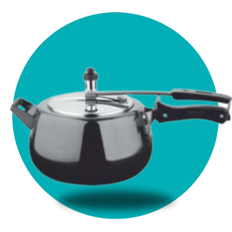 Madhu SS Special Curvy Pressure Cooker - 5 Liter