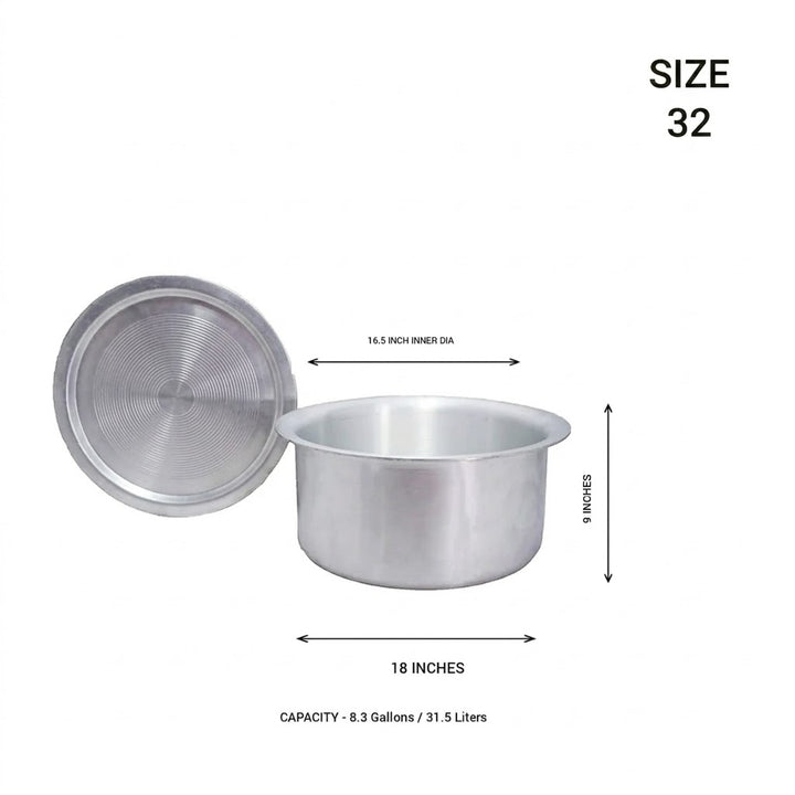 Aluminium Tom With Lid
